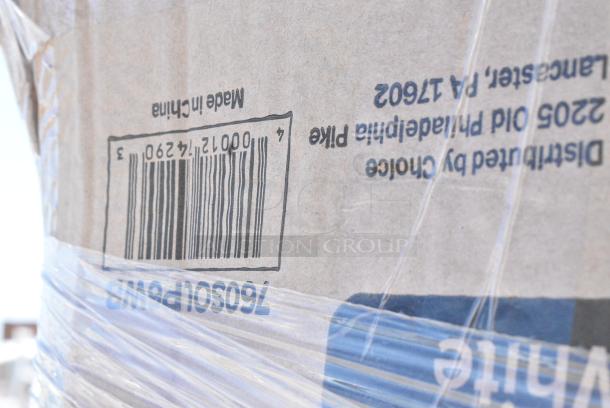 34 BRAND NEW SCRATCH AND DENT! Items Including 760SOUP6WB Choice 3 oz. White Poly Paper Cold Cup - 5000/Case, 50010DWALLW Choice 10 oz. White Smooth Double Wall Paper Hot Cup - 500/Case, 966TALLFLDN Choice Kraft Natural Tall-Fold 6" x 13" Dispenser Napkin - 8000/Case, 394365L GLOVE VINYL PFREE LG 1M, Dart C53PST1 ClearSeal Hinged Lid Plastic Container 5 3/8" x 5 1/4" x 2 5/8" - 500/Case, 127P2B Choice Black Plastic Souffle Cup / Portion Cup - 2 oz. - 2500/Case. 34 Times Your Bid! - Image 9 of 13