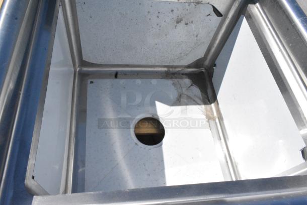 BRAND NEW SCRATCH AND DENT! Steelton 522CS11818N 23 1/2" 18-Gauge Stainless Steel One Compartment Commercial Sink without Drainboard - 18" x 18" x 12" Bowl. No Legs. - Image 2 of 5