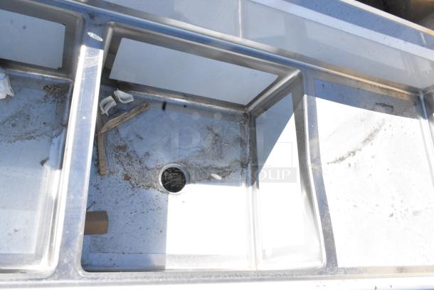 BRAND NEW SCRATCH AND DENT! Regency 600S32424224 Stainless Steel 3 Bay Sink w/ Dual Drain Boards. No Legs. - Image 6 of 8