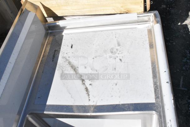 BRAND NEW SCRATCH AND DENT! Regency 600S32424224 Stainless Steel 3 Bay Sink w/ Dual Drain Boards. No Legs. - Image 7 of 8