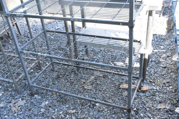 Gray Finish Metal 5 Tier Shelving Unit. BUYER MUST DISMANTLE. PCI CANNOT DISMANTLE FOR SHIPPING. PLEASE CONSIDER FREIGHT CHARGES. - Image 3 of 6