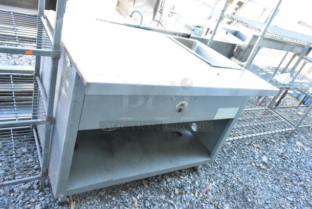 Duke Stainless Steel Counter w/ Steam Well. - Image 1 of 5