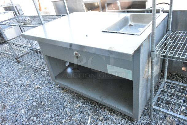 Duke Stainless Steel Counter w/ Steam Well. - Image 2 of 5