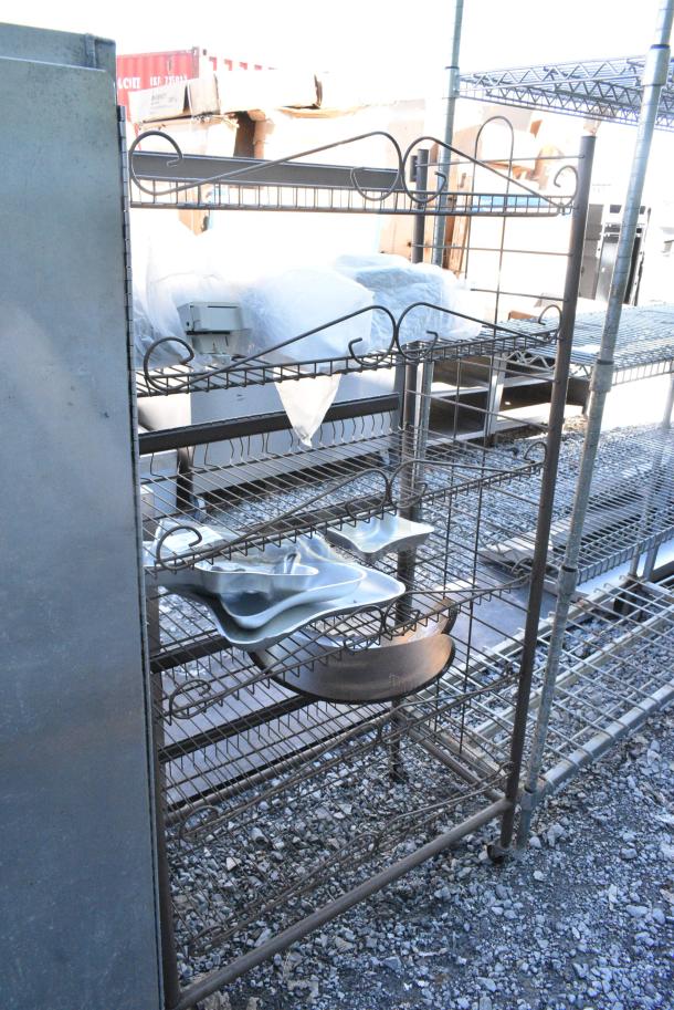 Brown Metal Chip Rack w/ Contents. - Image 2 of 6