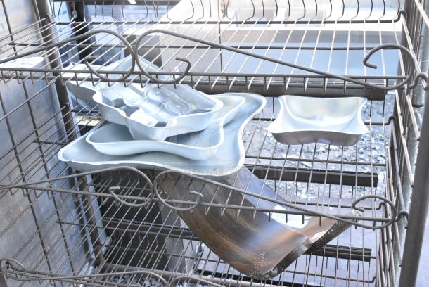 Brown Metal Chip Rack w/ Contents. - Image 3 of 6