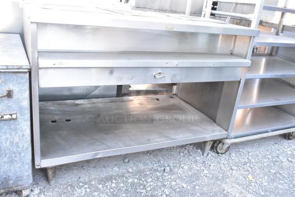 Stainless Steel Steam Table w/ 2 Tier Over Shelf and Under Shelf. - Image 3 of 5