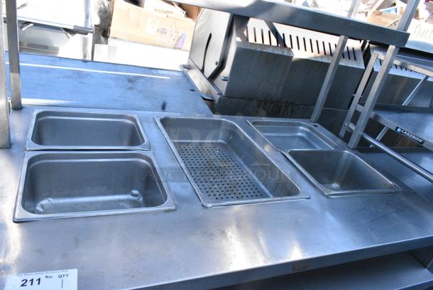 Stainless Steel Steam Table w/ 2 Tier Over Shelf and Under Shelf. - Image 4 of 5