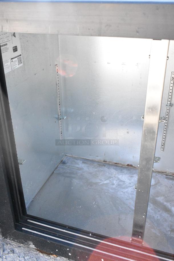 Beverage Air BB48GSY-1-B Metal Commercial 2 Door Back Bar Cooler Merchandiser. Missing Doors. 115 Volts, 1 Phase. - Image 5 of 6