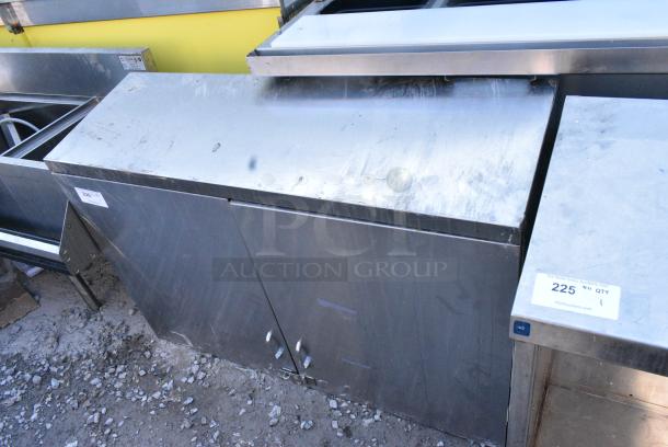 Stainless Steel Cabinet w/ 2 Doors and Shelf. - Image 2 of 3