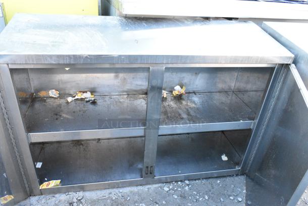 Stainless Steel Cabinet w/ 2 Doors and Shelf. - Image 3 of 3