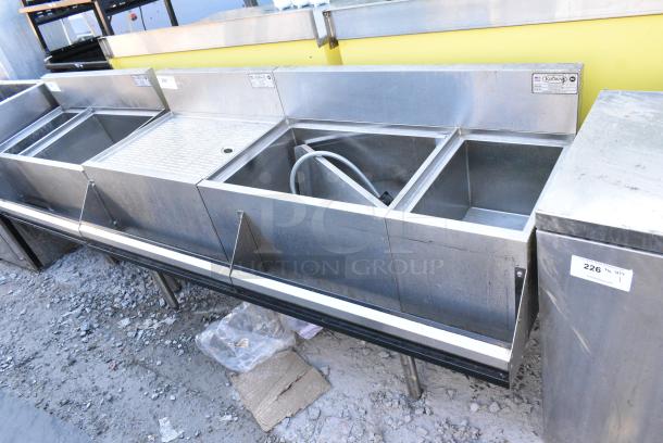 Krowne Stainless Steel Drain Board w/ Ice Bin, Cold Plate, Extra Bay and Speedwell. - Image 2 of 7