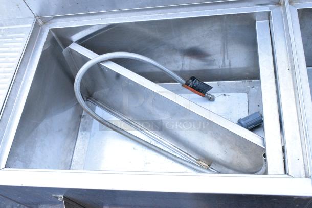 Krowne Stainless Steel Drain Board w/ Ice Bin, Cold Plate, Extra Bay and Speedwell. - Image 4 of 7