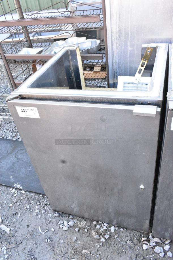 Perlick DB24 Stainless Steel Single Door Dry Storage Cabinet. No Top or Back - Image 1 of 5