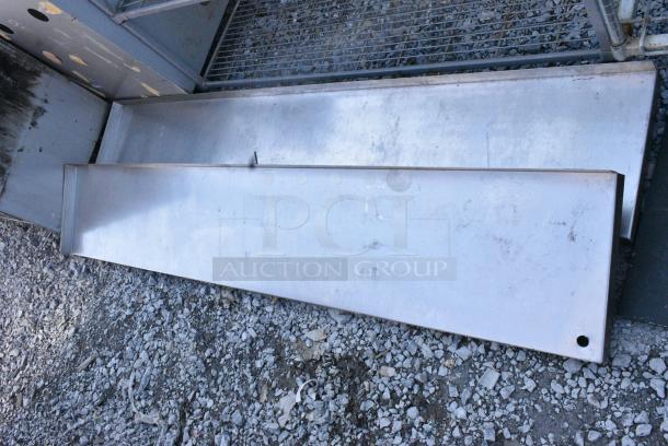 4 Various Stainless Steel Wall Mount Shelf. 4 Times Your Bid! - Image 1 of 3