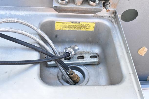 Perlick Stainless Steel Counter w/ Sink Bay, Faucet and Handles. - Image 5 of 9