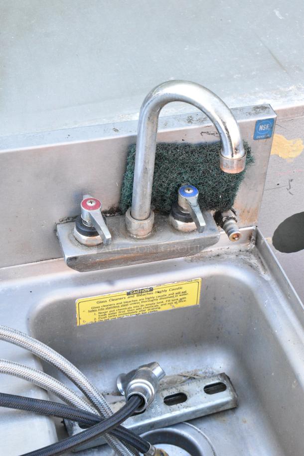 Perlick Stainless Steel Counter w/ Sink Bay, Faucet and Handles. - Image 6 of 9