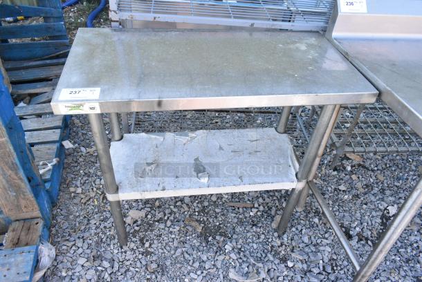 Regency 600T1836G Stainless Steel Table w/ Metal Under Shelf. - Image 1 of 5