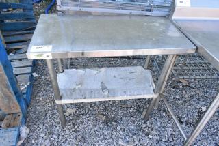Regency 600T1836G Stainless Steel Table w/ Metal Under Shelf.