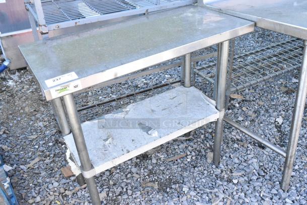 Regency 600T1836G Stainless Steel Table w/ Metal Under Shelf. - Image 3 of 5