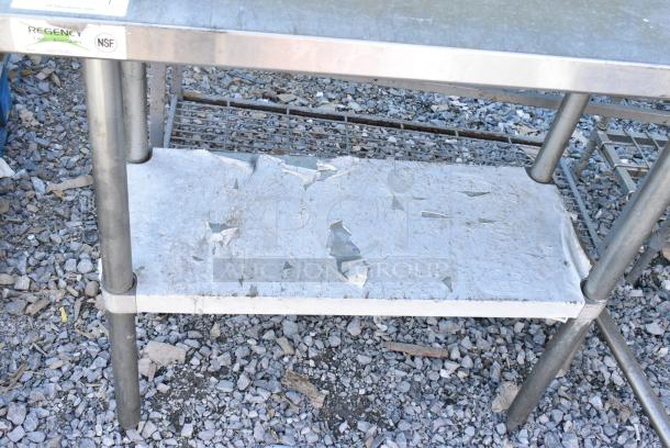 Regency 600T1836G Stainless Steel Table w/ Metal Under Shelf. - Image 4 of 5