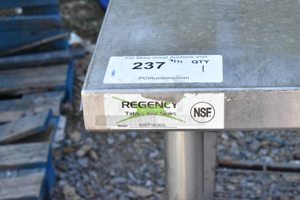 Regency 600T1836G Stainless Steel Table w/ Metal Under Shelf. - Image 5 of 5