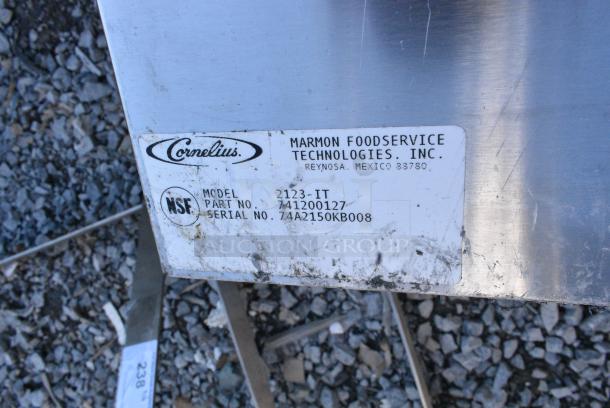 Cornelius 2123-IT Stainless Steel Drop In Ice Chest on Legs. - Image 2 of 5