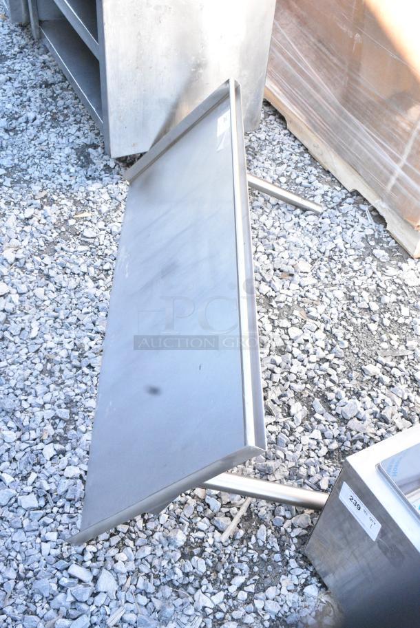 Stainless Steel Wall Mount Shelf. - Image 2 of 4