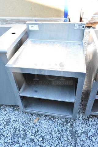 Krowne KR18-GSB3 Stainless Steel Drain Board w/ 2 Under Shelves.