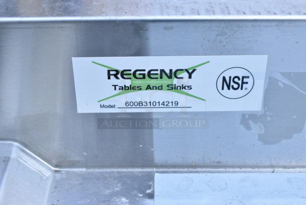 BRAND NEW SCRATCH AND DENT! Regency 600B31014219 3 Bowl Underbar Sink with Two Large Drainboards - 72" x 18 3/4". - Image 7 of 7