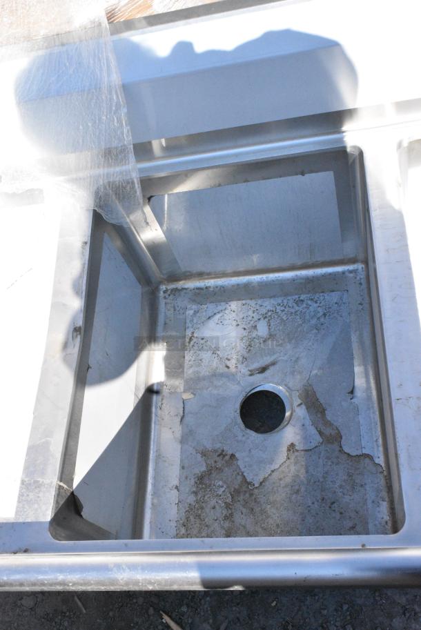 BRAND NEW SCRATCH AND DENT! Regency 600S31824218 Stainless Steel 3 Bay Sink w/ Dual Drain Boards. No Legs. - Image 6 of 8