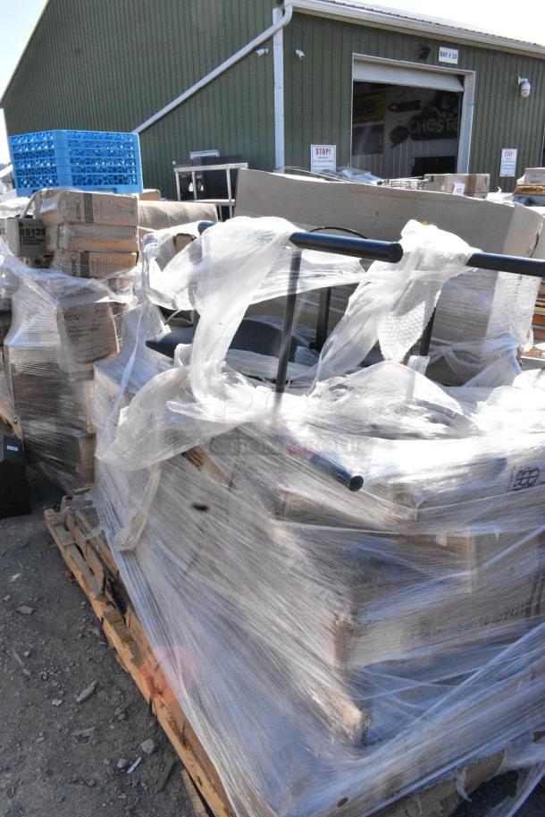 13 BRAND NEW SCRATCH AND DENT! Items Including 600TS3636S Regency 36" x 36" 16 Gauge Stainless Steel Commercial Work Table with Undershelf, 164DY4210 Lancaster Table & Seating Folding Chair and Table Dolly- 42 Chair and 10 Table Capacity, Rubbermaid Flat Cart, 164DA3636CPR Lancaster Table & Seating Alloy Series 36" x 36" Copper Standard Height Outdoor Table, 460EC2472 Regency 24" x 72" NSF Chrome Wire Shelf. 13 Times Your Bid! May Be Missing Pieces. - Image 2 of 9