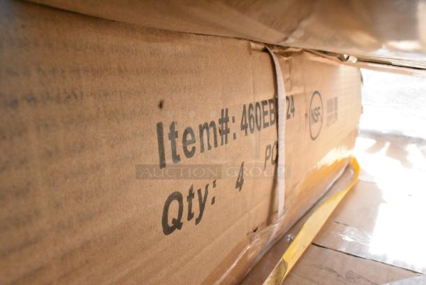 10 BRAND NEW SCRATCH AND DENT! Items Including Avantco 177EST5SG 71" Overshelf with Sneeze Guard for STE-5S, STE-5SG, STE-5MG, and STE-5M, Regency Wire Shelves, 600T3060G Regency 30" x 60" 18-Gauge 304 Stainless Steel Commercial Work Table with Galvanized Legs and Undershelf, 442BRK4460 Lavex 4" x 4" x 60" Kraft Corrugated RSC Shipping Box - 25/Bundle, 600SOS1860 Regency Stainless Steel Single Deck Overshelf - 18" x 60" x 19 1/4". 10 Times Your Bid! May Be Missing Pieces. - Image 5 of 8