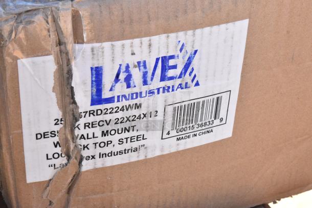 BRAND NEW SCRATCH AND DENT! Lavex 257rd2224wm Wall Mount Receiving / Shop Desk. May Be Missing Pieces. - Image 2 of 2