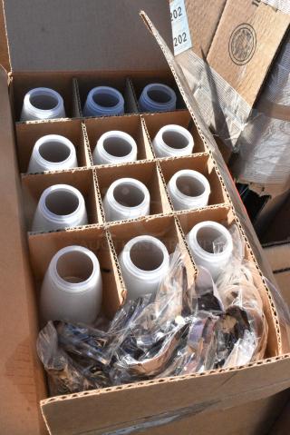BRAND NEW SCRATCH AND DENT! Box of 12 TableCraft PP10B 10 oz. Polypropylene Syrup Dispenser with Brown ABS Top