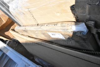 BRAND NEW SCRATCH AND DENT! Lancaster Table & Seating 3493030TCB  30" x 30" Laminated Square Table Top Reversible Cherry / Black