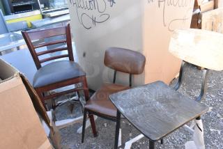 3 BRAND NEW SCRATCH AND DENT! Items Including Dining Height Chair and 2 Bar Height Chair. 3 Times Your Bid!