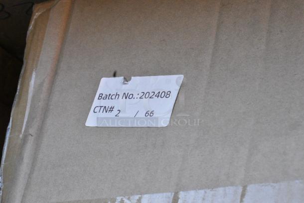 BRAND NEW SCRATCH AND DENT! Bakers Mark 176BIN27GL 27 Gallon / 430 Cup White Slant Top Mobile Ingredient Storage Bin with Sliding Lid & Scoop. May Be Missing Pieces. - Image 2 of 2