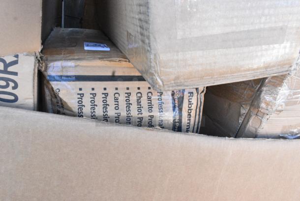 BRAND NEW SCRATCH AND DENT! Rubbermaid Cart. May Be Missing Pieces. - Image 1 of 2
