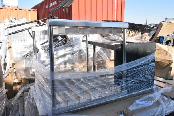 10 BRAND NEW SCRATCH AND DENT! Items Including 92246320 Choice Deluxe 8 Qt. Full Size Gold Accent Chafer, 3493636ANTGY Lancaster Table &amp; Seating Industrial 36" x 36" Solid Wood Live Edge Table Top with Slate Gray Finish, Canarm FANBOS 120" Black Variable Speed Industrial Indoor Ceiling Fan CP120BK - 20693 CFM, 69 RPM, 120V, 1 Phase. 10 Times Your Bid! May Be Missing Pieces. - Image 3 of 8