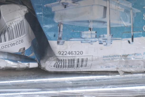10 BRAND NEW SCRATCH AND DENT! Items Including 92246320 Choice Deluxe 8 Qt. Full Size Gold Accent Chafer, 3493636ANTGY Lancaster Table &amp; Seating Industrial 36" x 36" Solid Wood Live Edge Table Top with Slate Gray Finish, Canarm FANBOS 120" Black Variable Speed Industrial Indoor Ceiling Fan CP120BK - 20693 CFM, 69 RPM, 120V, 1 Phase. 10 Times Your Bid! May Be Missing Pieces. - Image 4 of 8