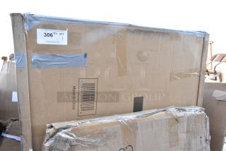 BRAND NEW SCRATCH AND DENT! Lancaster Table & Seating 3493060BBVIN  30" x 60" Rectangular Wood Butcher Block Table Top with Vintage Finish. May Be Missing Pieces.