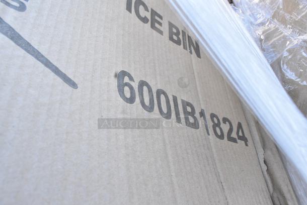 28 BRAND NEW SCRATCH AND DENT! Items Including 760SOUP16WB Choice 16 oz. White Double Poly-Coated Paper Food Cup - 500/Case, 600IB1824 Regency 18" x 24" Underbar Ice Bin - 77 lb., 795PTOWHT4 Choice White Microwavable Folded Paper #4 Take-Out Container 7 3/4" x 5 1/2" x 3 1/2" - 160/Case, 500CC9PLA EcoChoice Plastic Squat Cold Cup, 500MF993B1C Choice 9" x 9" x 3" 1-Compartment Microwaveable Black Mineral-Filled Plastic Hinged Take-Out Container - 150/Case. 28 Times Your Bid! May Be Missing Pieces. - Image 4 of 11
