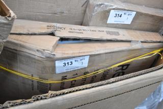 BRAND NEW SCRATCH AND DENT! Regency 600T1824G 18" x 24" 18-Gauge 304 Stainless Steel Commercial Work Table with Galvanized Legs and Undershelf. May Be Missing Pieces.