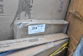 BRAND NEW SCRATCH AND DENT! Lavex 475SP40BK 40" Black Free Standing Smoker Pole and Base. May Be Missing Pieces.