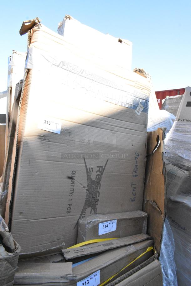 BRAND NEW SCRATCH AND DENT! Regency 600PR125K 12 Pan End Load Bun / Sheet Pan Rack - Unassembled. May Be Missing Pieces. - Image 1 of 2