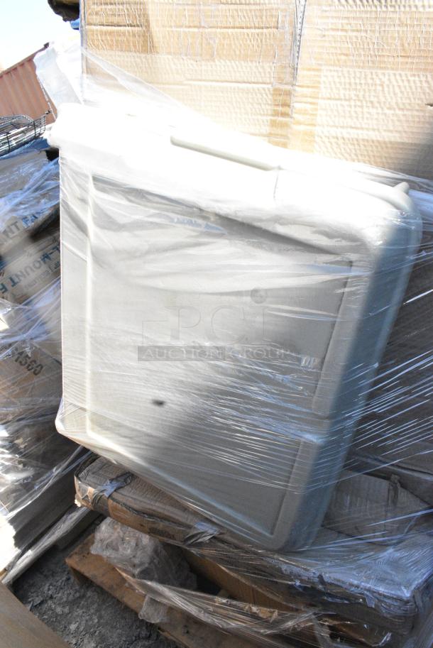 8 BRAND NEW SCRATCH AND DENT! Items Including 600TSSC2424C Regency Spec Line 24" x 24" 14 Gauge Stainless Steel Corner Work Table with Sink, Hinged Door, and Lock, 600TS2436S Regency 24" x 36" 16-Gauge 304 Stainless Steel Commercial Work Table with Undershelf and Casters, 600T2448G Regency 24" x 48" 18-Gauge 304 Stainless Steel Commercial Work Table with Galvanized Legs and Undershelf. 8 Times Your Bid! May Be Missing Pieces. - Image 6 of 8