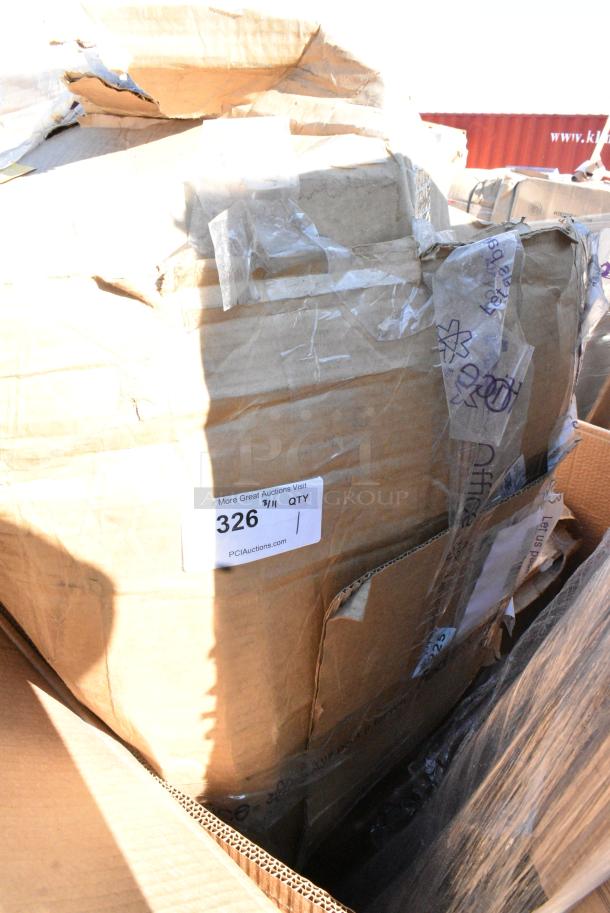 BRAND NEW SCRATCH AND DENT! Steelton 522CS12424 29 1/2" 18-Gauge Stainless Steel One Compartment Commercial Sink without Drainboard - 24" x 24" x 12" Bowl. May Be Missing Pieces. - Image 1 of 2