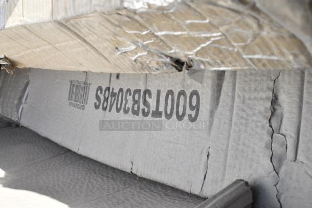 10 BRAND NEW SCRATCH AND DENT! Items Including 3493096ANTWA Lancaster Table & Seating Industrial 30" x 96" Solid Wood Live Edge Table Top with Rustic Walnut Finish, 600TSB3048S Regency 30" x 48" 16-Gauge Stainless Steel Commercial Work Table with 4" Backsplash and Undershelf, 600TSB3072S Regency 30" x 72" 16-Gauge Stainless Steel Commercial Work Table with 4" Backsplash and Undershelf. 10 Times Your Bid! May Be Missing Pieces. - Image 4 of 5