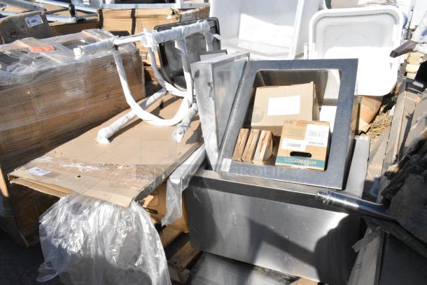 12 BRAND NEW SCRATCH AND DENT! Items Including Steelton 522MS162012 20" x 16" x 12" 16 Gauge 304 Stainless Steel One Compartment Floor Mop Sink, DayMark Matt85 Thermal Label Printer 322IT118379, 760SOUP6WB Choice 6 oz. White Double Poly-Coated Paper Food Cup - 1000/Case. 12 Times Your Bid! May Be Missing Pieces. - Image 2 of 7