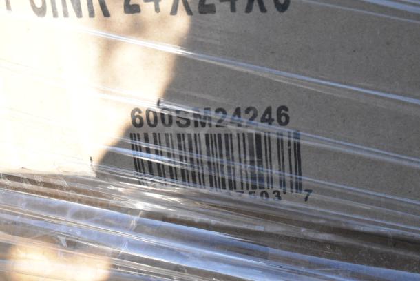 9 BRAND NEW SCRATCH AND DENT! Items Including 600SM24246 Regency 29" 16-Gauge Stainless Steel One Compartment Floor Mop Sink - 24" x 24" x 6" Bowl, 600TSS2430S Regency 29" 16-Gauge Stainless Steel One Compartment Floor Mop Sink - 24" x 24" x 6" Bowl, 600ESS3060S Regency Spec Line 30" x 60" 14-Gauge Stainless Steel Equipment Stand With Stainless Steel Undershelf, 2 257SPT244820 Lavex 24" x 48" Blue Steel Platform Truck - 2000 lb. Capacity. 9 Times Your Bid! May Be Missing Pieces. - Image 4 of 8